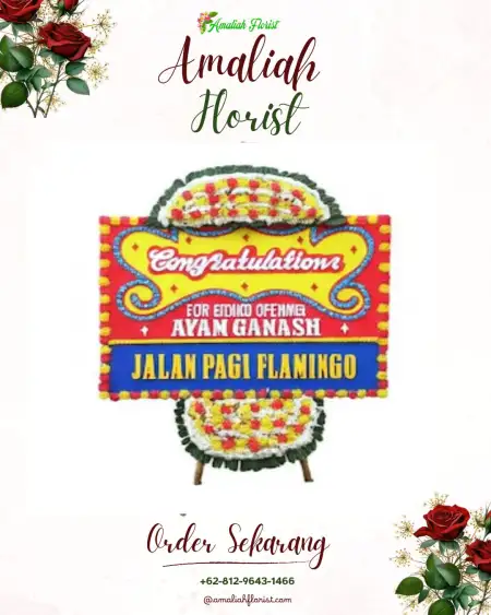 Sewa Papan Bunga Putih